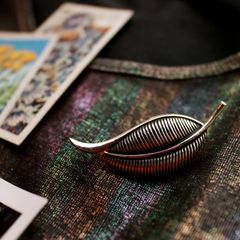 「リーフ」ブローチ フランス