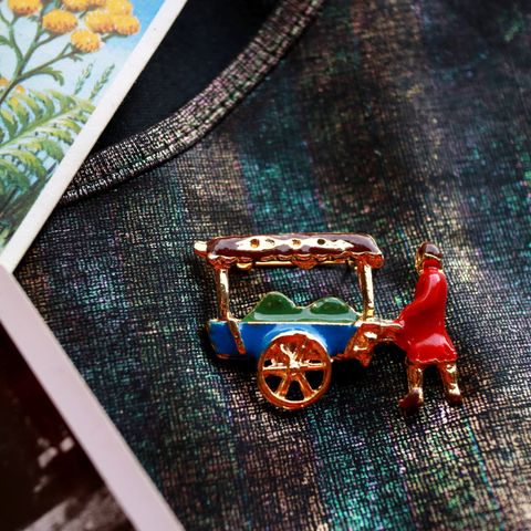 「荷車」ブローチ フランス