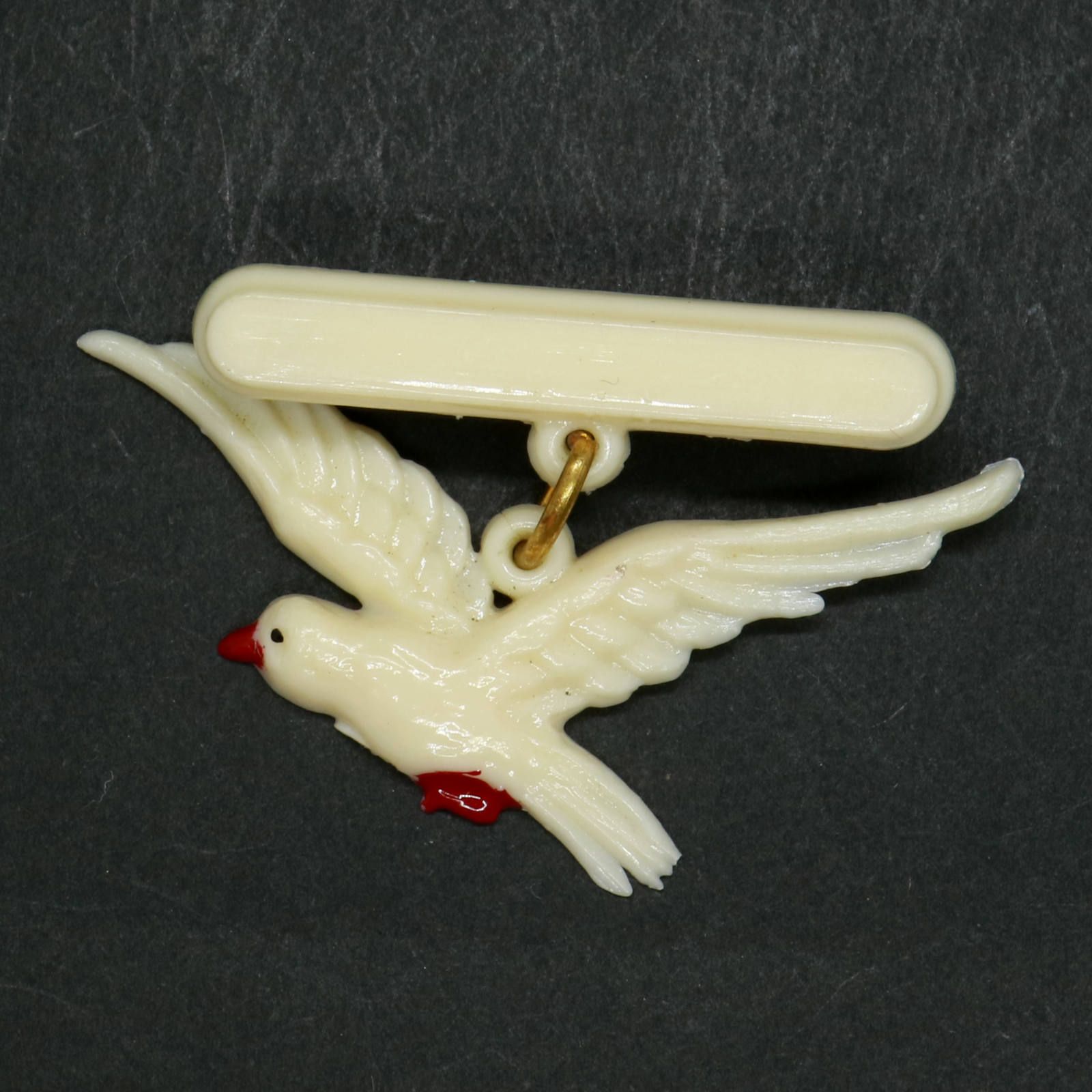 「羽ばたく鳥」ブローチ フランス