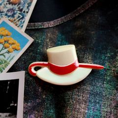 「ハットとステッキ」ブローチ フランス