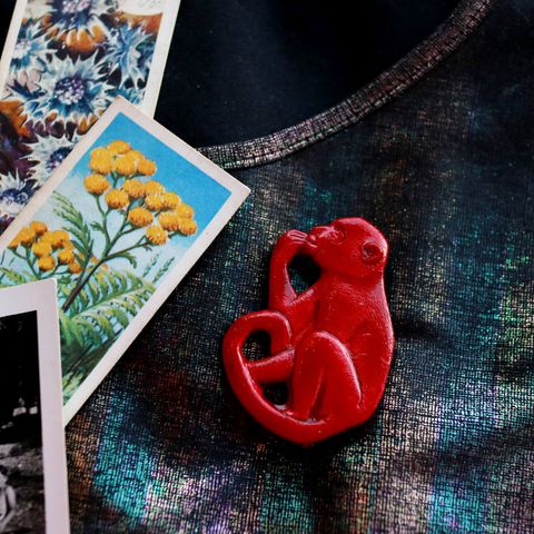 「猿」ブローチ フランス