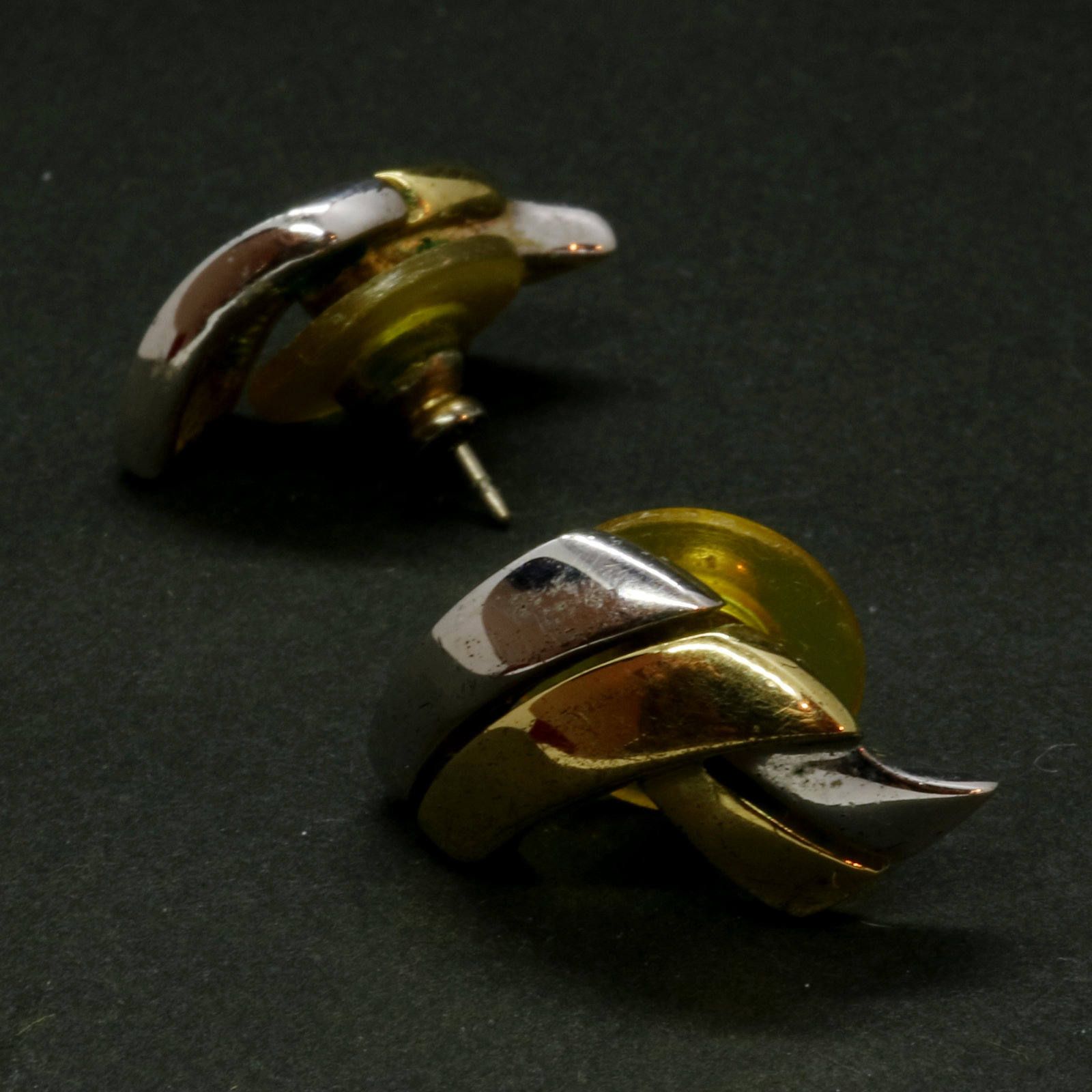 「2トーンメタルライン」ピアス フランス