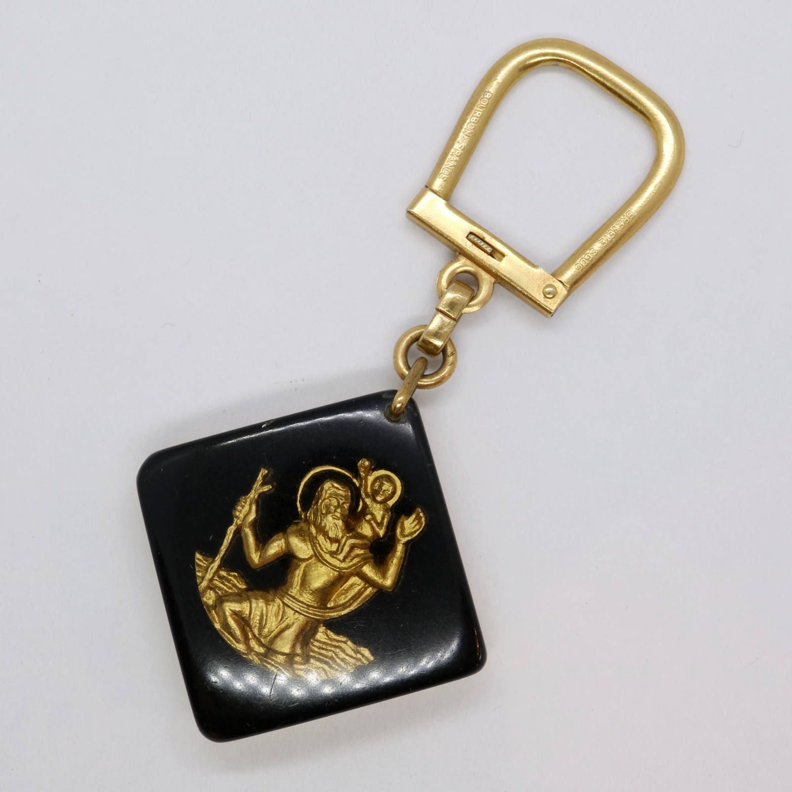 MILLIAT FRERES パスタメーカー サンクリストファー 交通安全お守り ブルボンキーホルダー