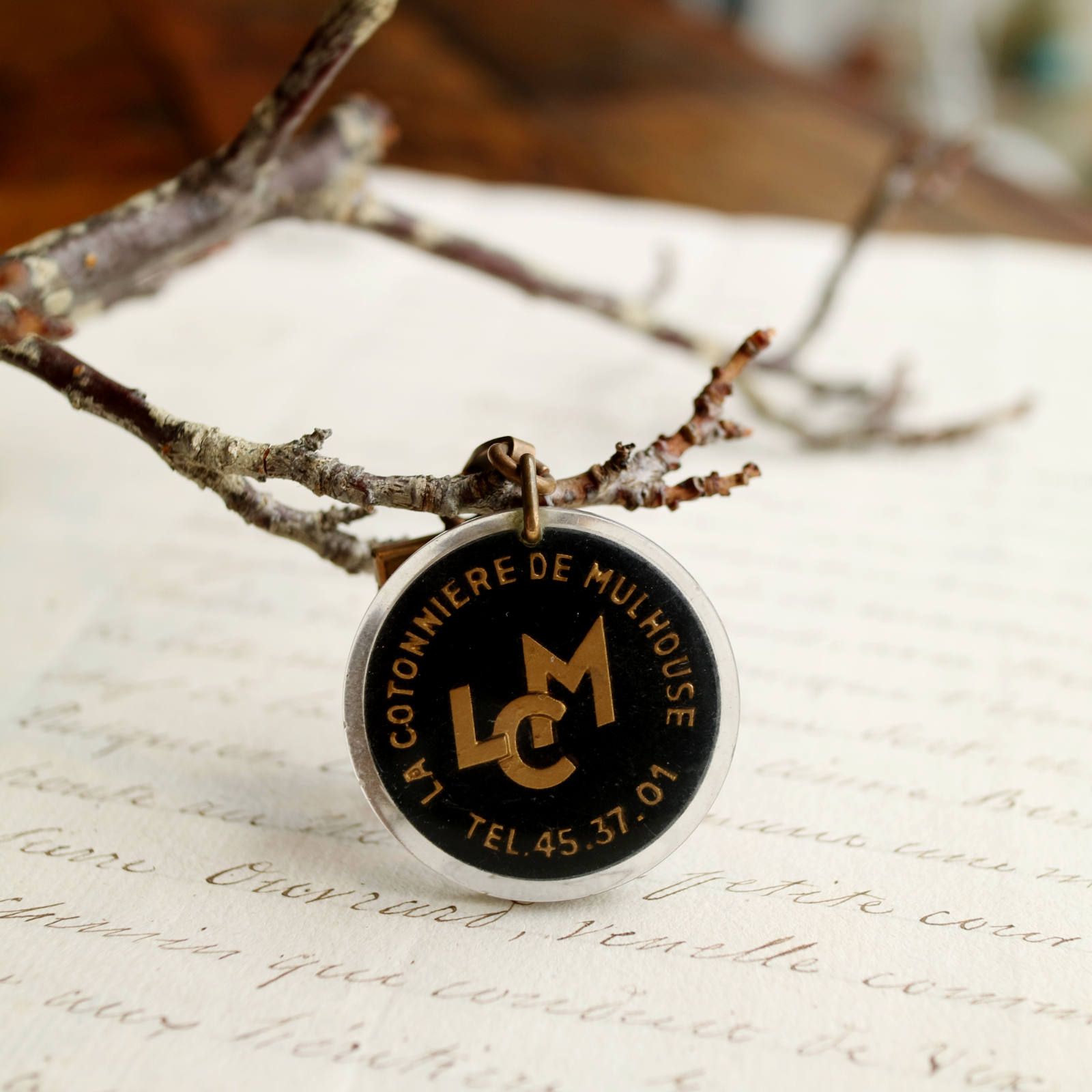 LCM LA COTONNIERE DE MULHOUSE 紡績 ブルボンキーホルダー