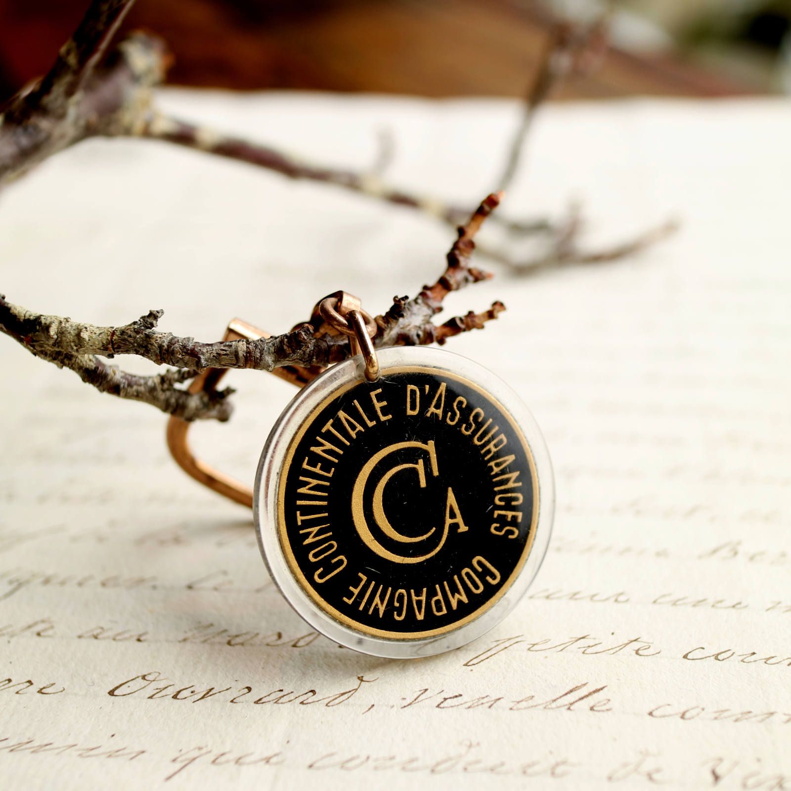 CCA Compagnie continentale d’assurances 保険会社 ブルボンキーホルダー