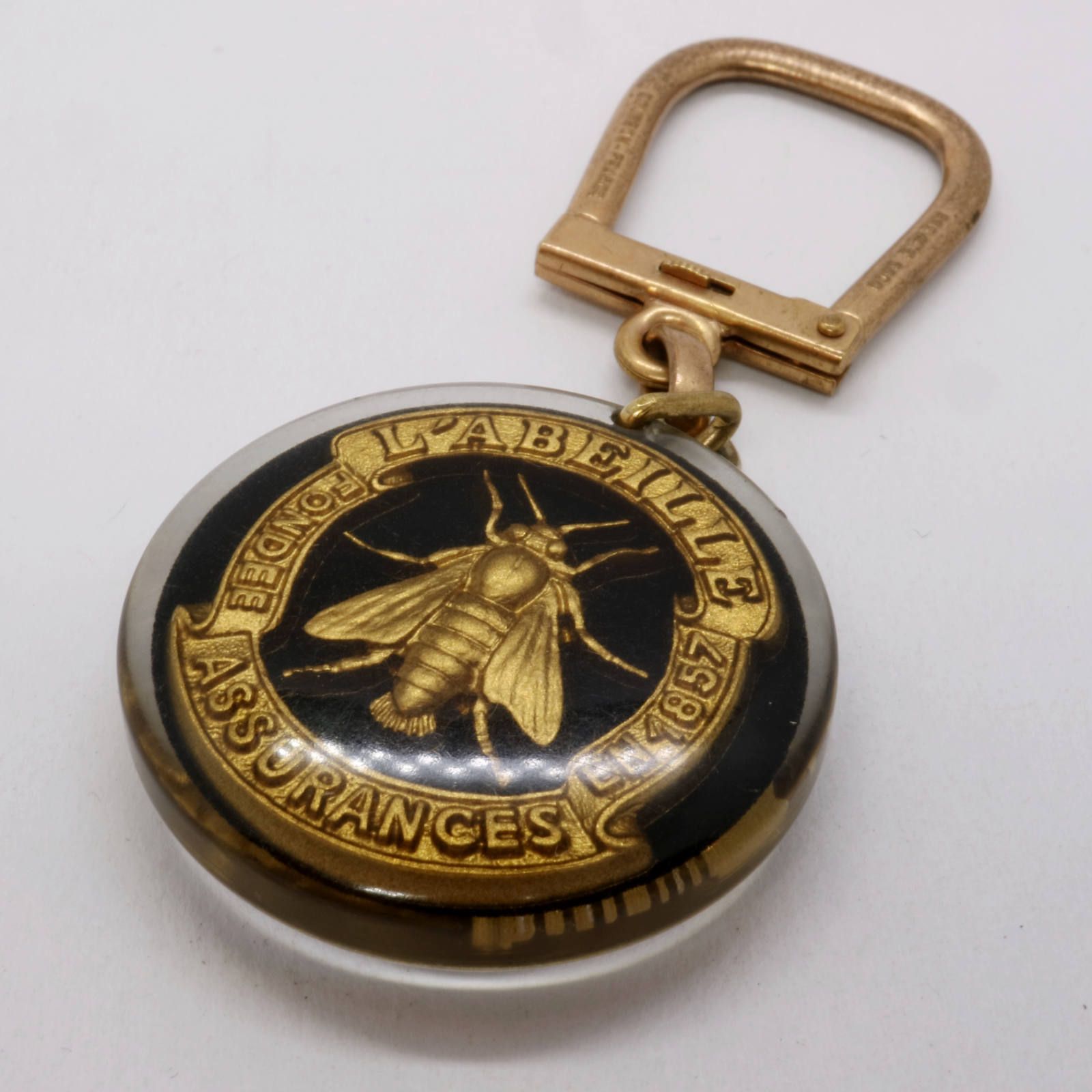 L'ABEILLE ASSURANCES 保険会社 サンクリストファー 交通安全・お守り ブルボンキーホルダー