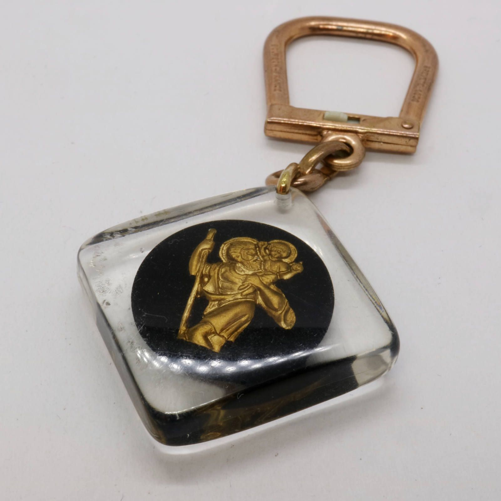 St. Christopher サンクリストファー 交通安全お守り ブルボンキーホルダー