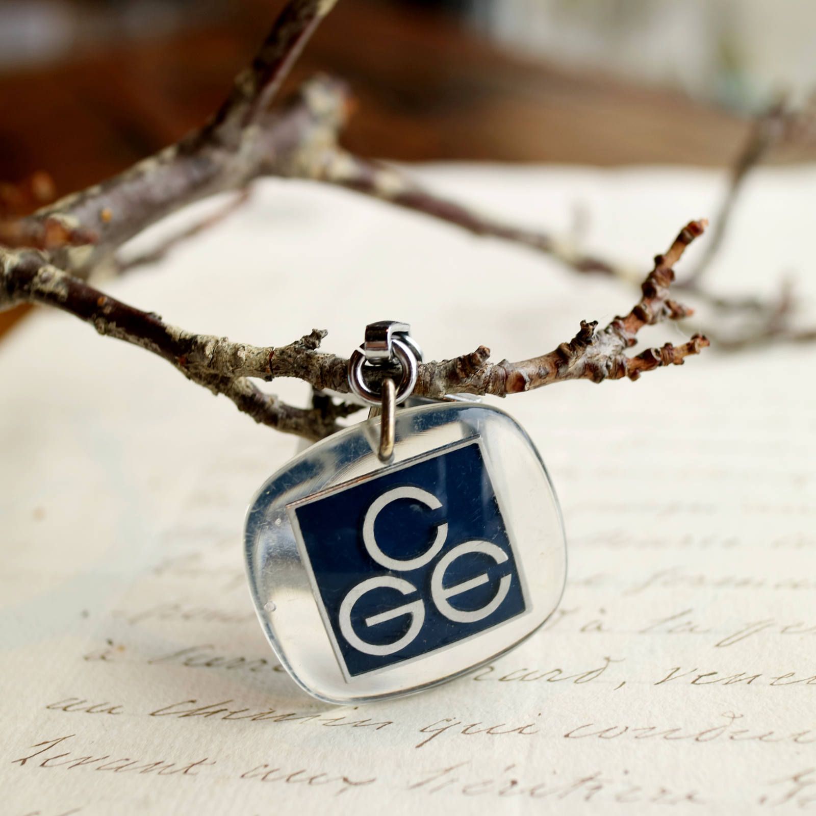 CGE Compagnie generale d'electricite  電気通信機器 ブルボンキーホルダー
