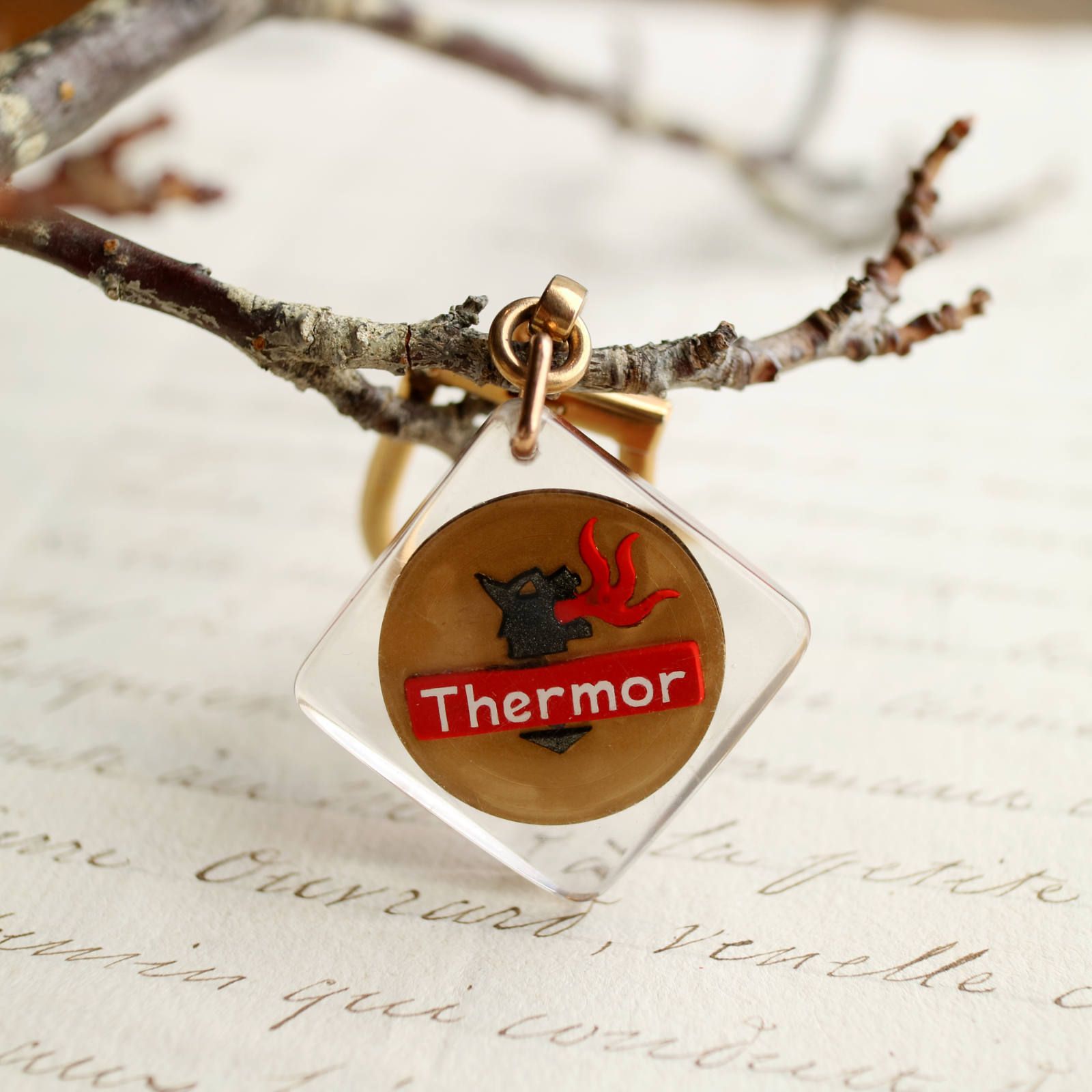 Thermor サーモ 電気ヒーター ブルボンキーホルダー