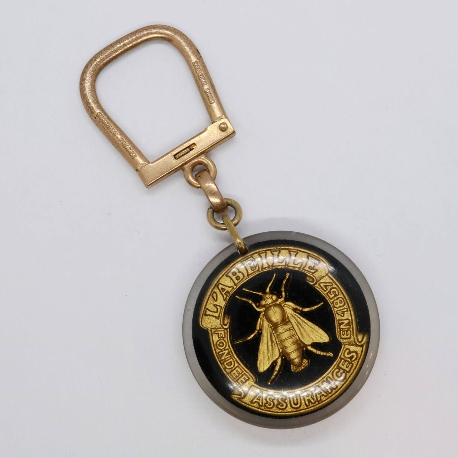 L'ABEILLE ASSURANCES 保険会社 サンクリストファー 交通安全・お守り ブルボンキーホルダー