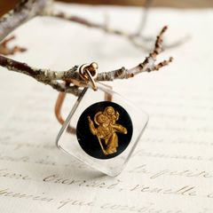 St. Christopher サンクリストファー 交通安全お守り ブルボンキーホルダー