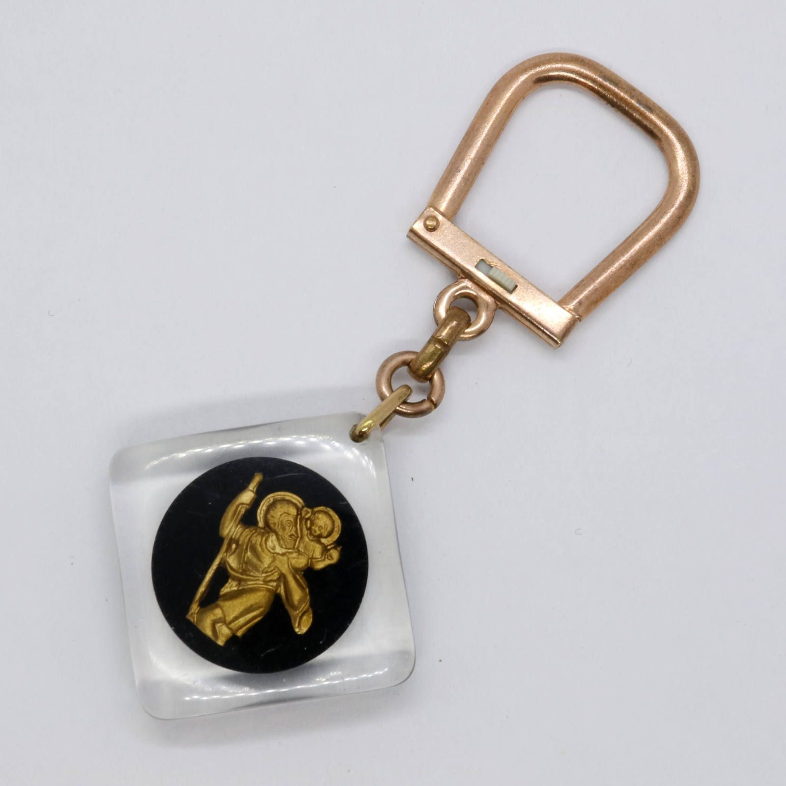 St. Christopher サンクリストファー 交通安全お守り ブルボンキーホルダー