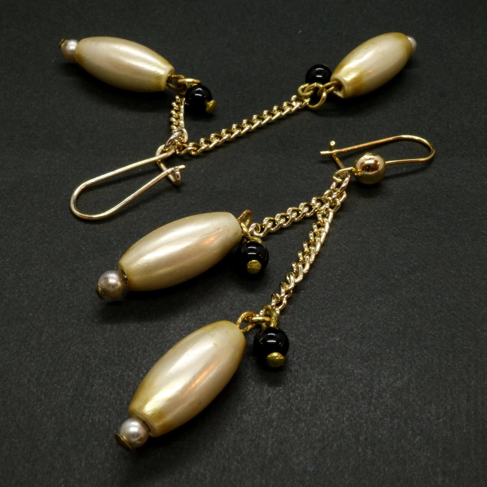 「ブラブラツインパールバレル」ピアス フランス