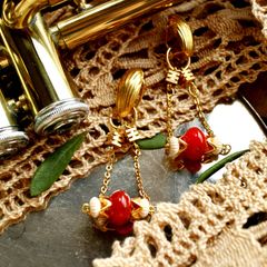 「ブラブラビーズブランコ」ピアス フランス