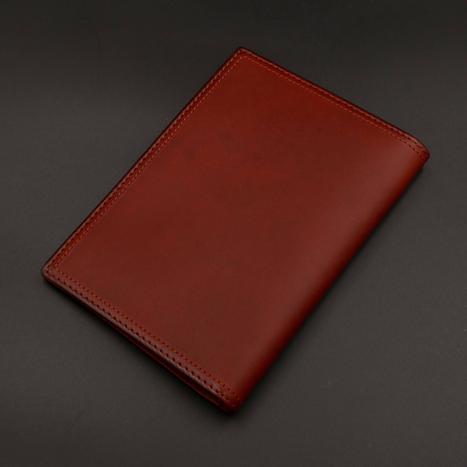 「SLATE」 カードケース/レディッシュブラウン