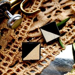 「クラックスクエアH&H」イヤリング フランス