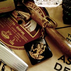 MILLIAT FRERES パスタメーカー サンクリストファー 交通安全お守り ブルボンキーホルダー