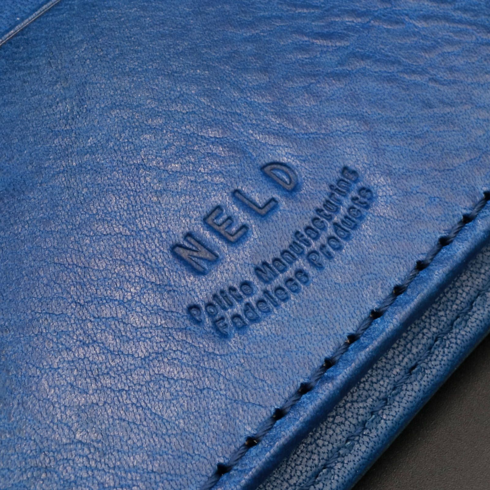 「LATTE」BOX小銭入れ短財布/ブルー 【NELD】