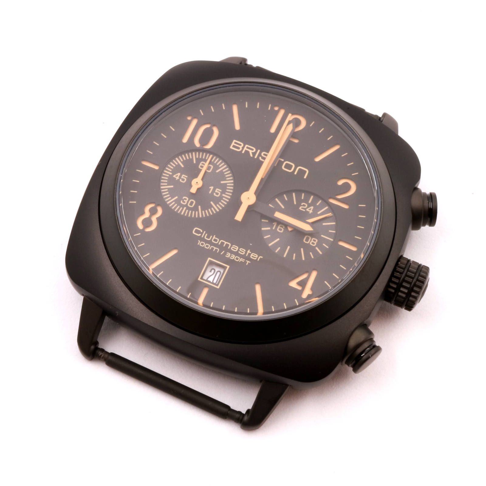 BRISTON - 「CLUBMASTER CLASSIC」 CHRONOGRAPH BLACK MATT WATCH