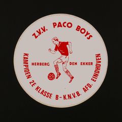 Z.V.V. PACO BOYS ヴィンテージステッカー オランダ