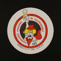 houderdelf maanden de houtklappers ヴィンテージステッカー オランダ