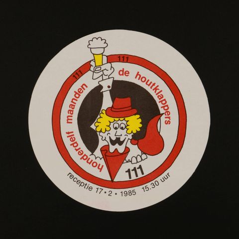 houderdelf maanden de houtklappers ヴィンテージステッカー オランダ