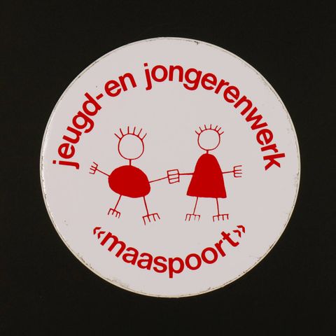 jeugd en jongerenwerk maaspoort ヴィンテージステッカー オランダ