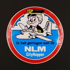 NLM City Hopper ヴィンテージステッカー オランダ