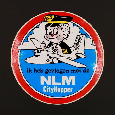 NLM City Hopper ヴィンテージステッカー オランダ