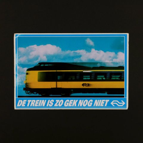 DE TREIN IS ZO GEK NOG NIET ヴィンテージステッカー オランダ