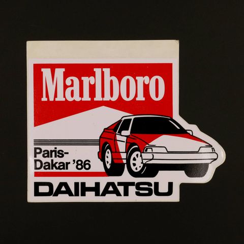 Marlboro/DAIHATSU Paris Dakar'86 ヴィンテージステッカー オランダ