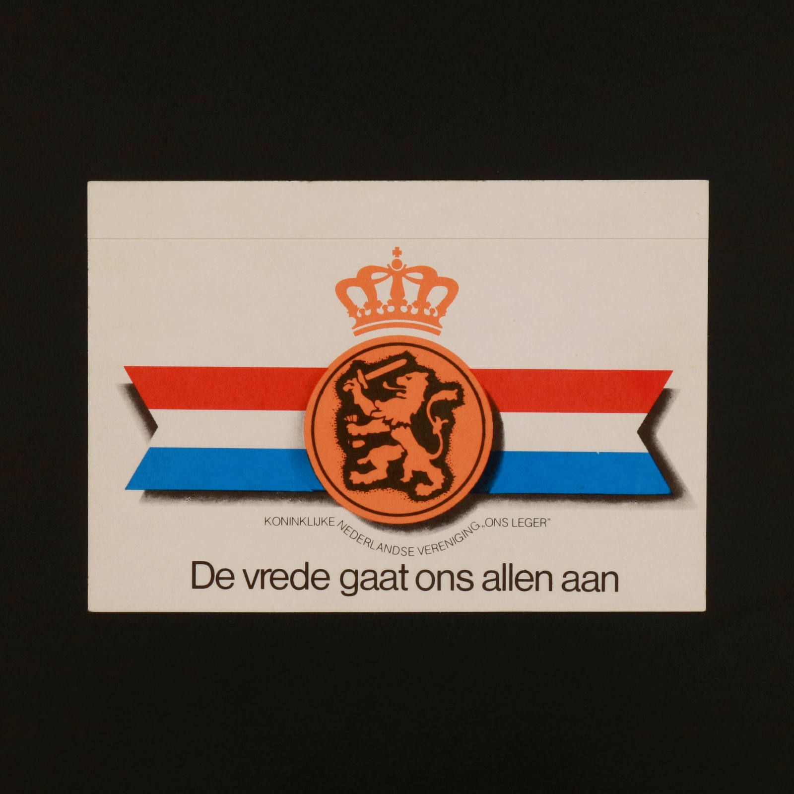 KONINKLIJKE NEDERLANDSE VERENIGING ONS LEGER ヴィンテージステッカー オランダ