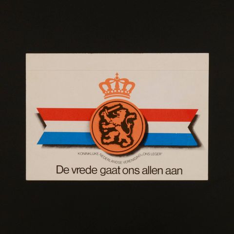KONINKLIJKE NEDERLANDSE VERENIGING ONS LEGER ヴィンテージステッカー オランダ