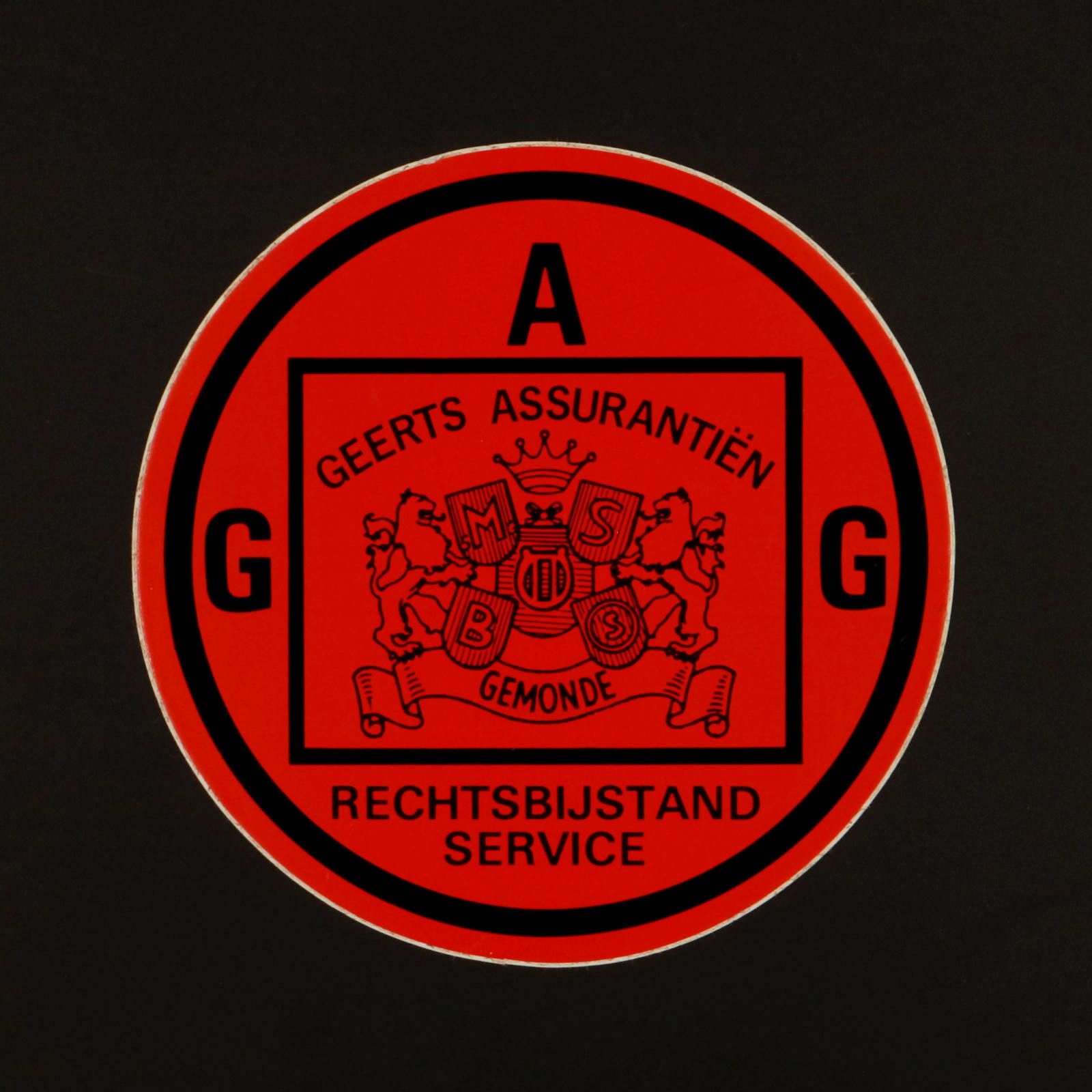 GAG GEERTS ASSUARANTIEN GEMONDE ヴィンテージステッカー オランダ