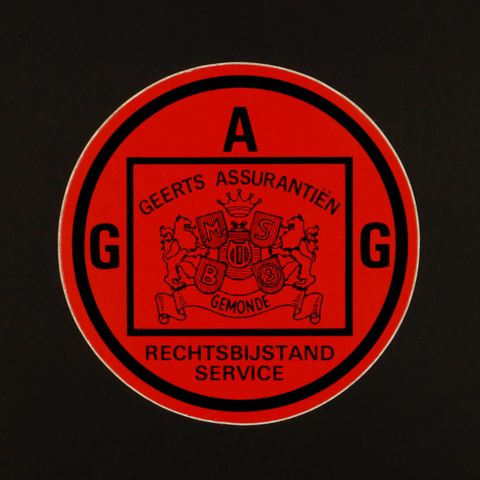 GAG GEERTS ASSUARANTIEN GEMONDE ヴィンテージステッカー オランダ