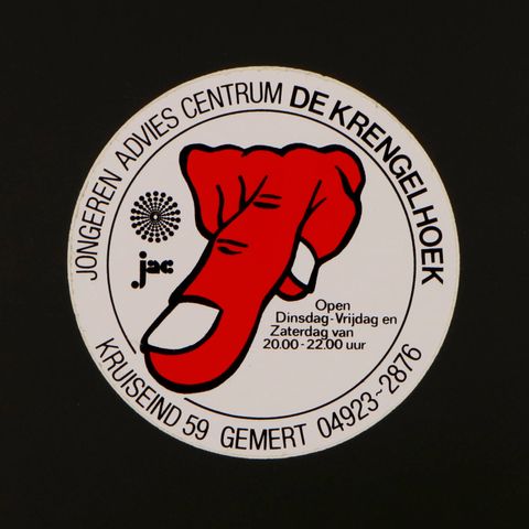 JONGEREN ADVIES CENTRUM DE KRENGELHOEK ヴィンテージステッカー オランダ