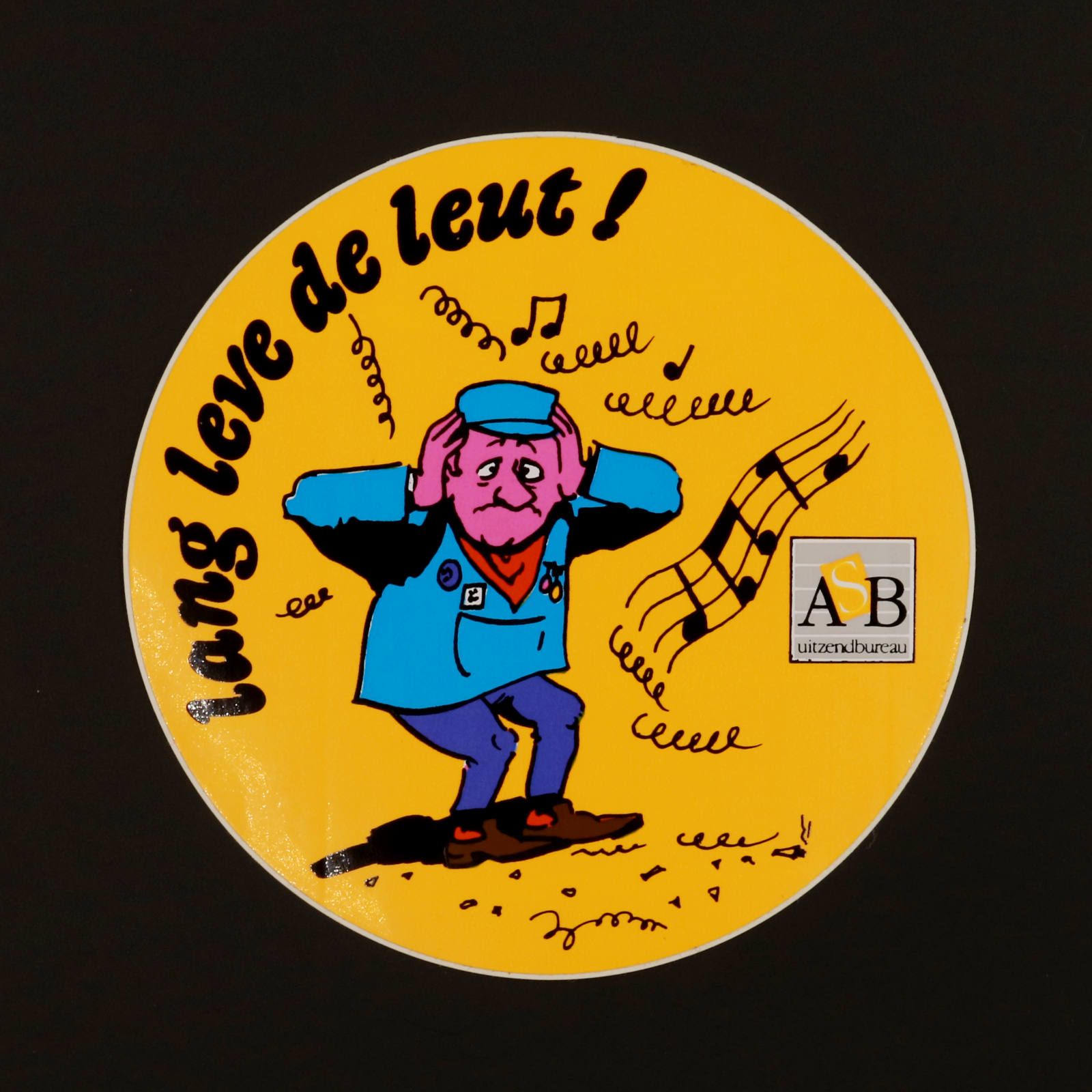 ASB lang leve de leut! ヴィンテージステッカー オランダ