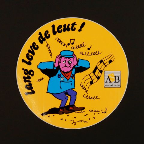 ASB lang leve de leut! ヴィンテージステッカー オランダ