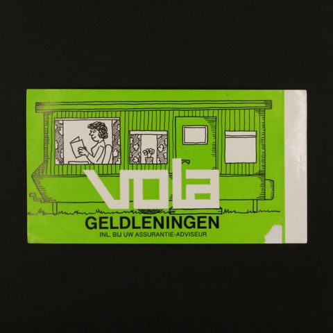 VOLA GELDLENINGEN ヴィンテージステッカー オランダ