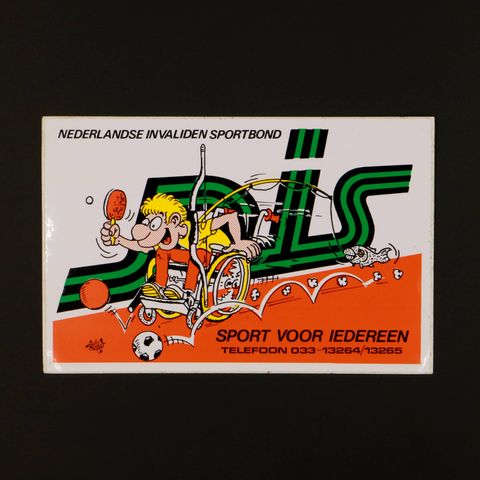 NIS NEDERLADSE INVALIDEN SPORTBOND ヴィンテージステッカー オランダ