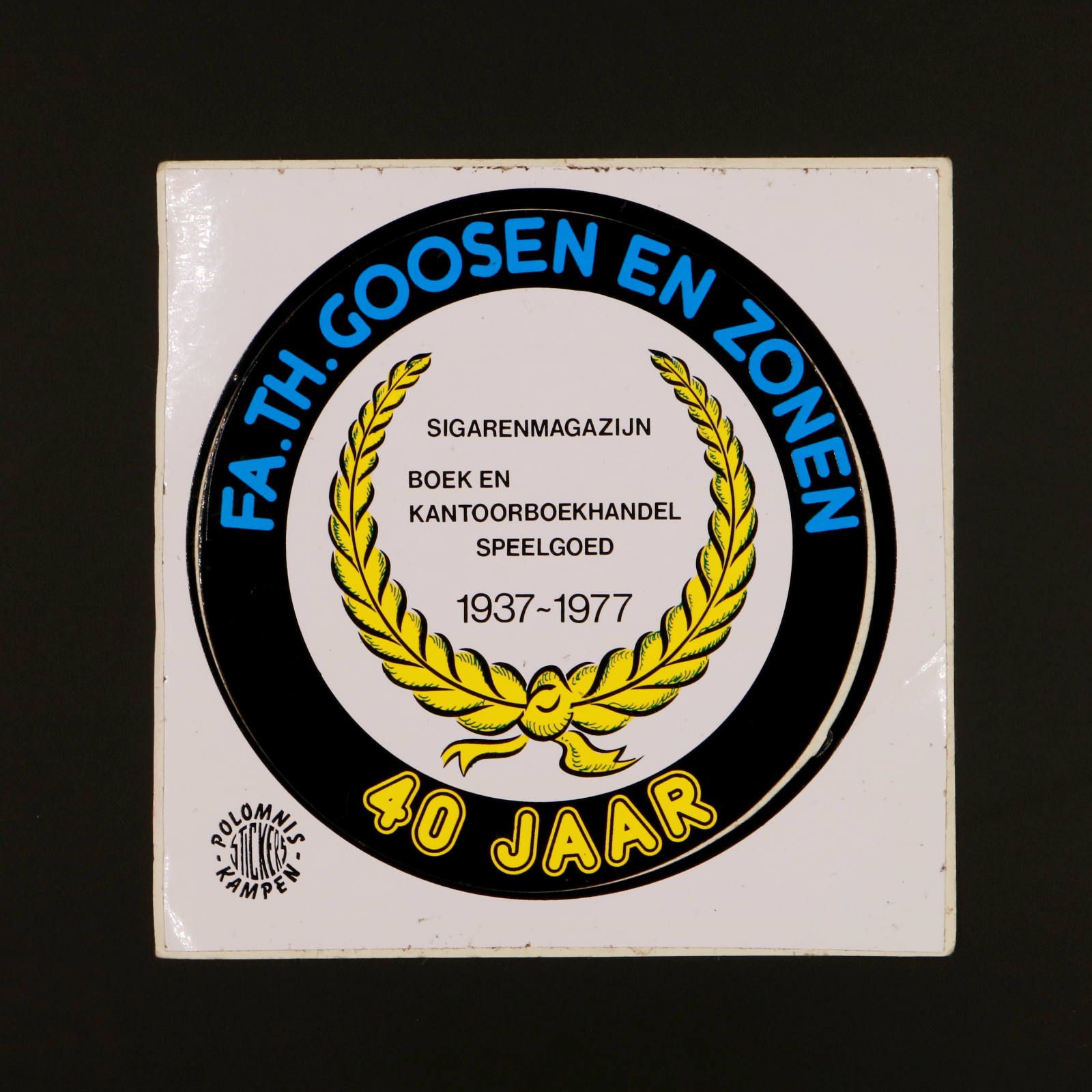 FA.TH.GOOSEN EN ZONEN ヴィンテージステッカー オランダ