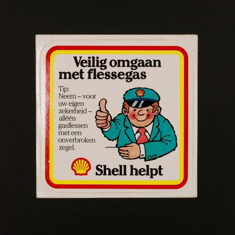 Shell helpt ヴィンテージステッカー オランダ