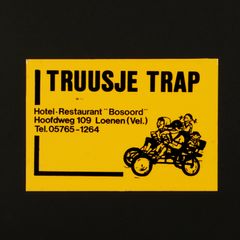 TRUUSJE TRAP ヴィンテージステッカー オランダ