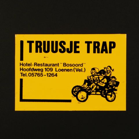 TRUUSJE TRAP ヴィンテージステッカー オランダ