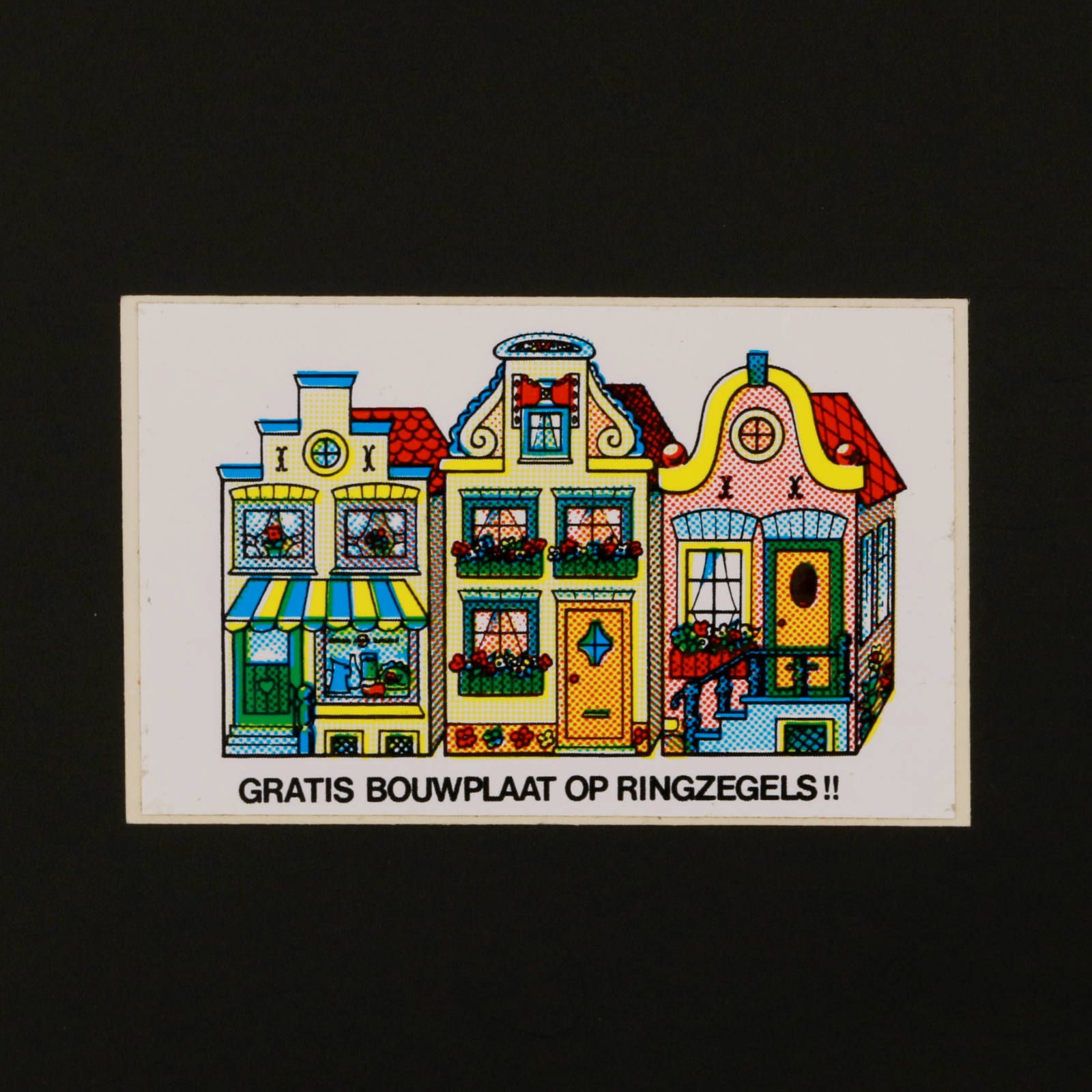 GRATIS BOUWPLAAT OP RINGZGELS!! ヴィンテージステッカー オランダ
