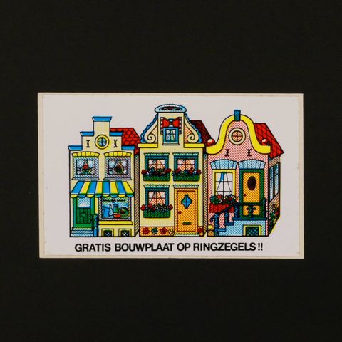 GRATIS BOUWPLAAT OP RINGZGELS!! ヴィンテージステッカー オランダ