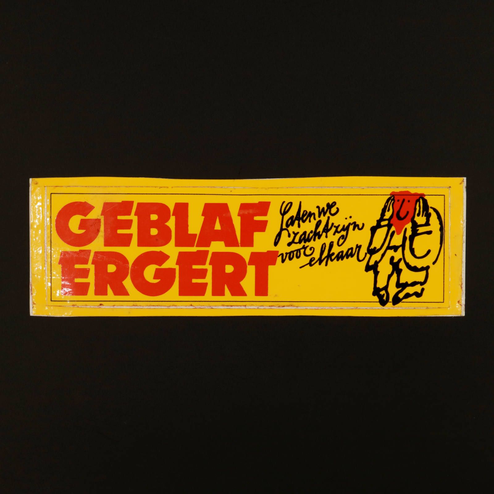 GEBLAF ERGERT ヴィンテージステッカー オランダ