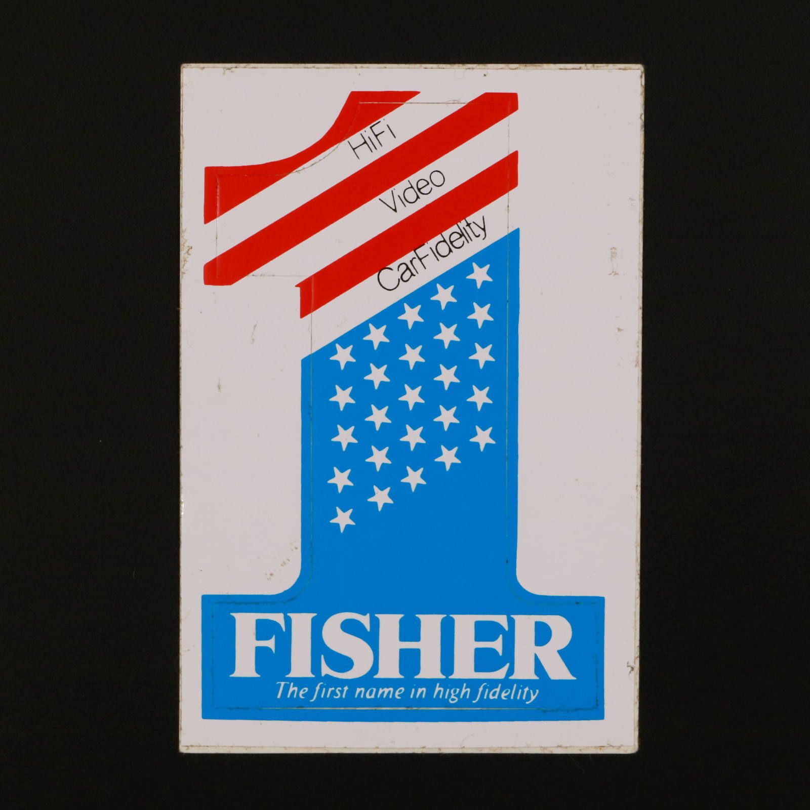 HiFi Video Car Fidelity FISHER ヴィンテージステッカー オランダ