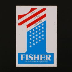 HiFi Video Car Fidelity FISHER ヴィンテージステッカー オランダ