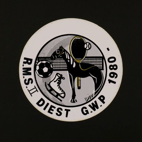 R.M.S.II DIEST G.W.P 1980 ヴィンテージステッカー オランダ